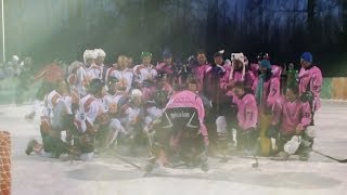 preview picture of video 'Bullīši  LTV Tautas Sports vs AS Aldaris @Hokeja laukuma atklāšana Ļaudonā 18.o1.2o14'