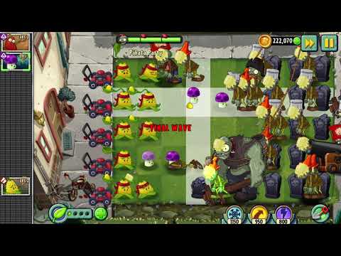 Plants vs Zombies 2 gameplay - Piñata Party - 7th November 2021 - A hard battle