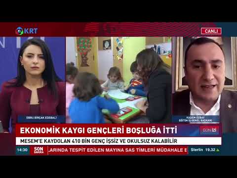 Genel Başkanımız Kadem Özbay KRT Tvde MESEM`lere yönlendirilen öğrencilerin sorunlarını dile getirdi | EĞİTİM İŞ