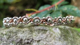 Beaded Twist Wire Wrapping Bracelet Tutorial