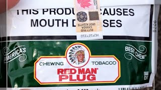 Redman Plug Chewing Tobacco Review!! (Canadian Version)