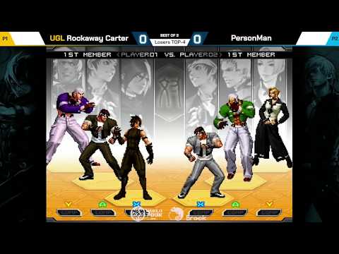 Rockaway Carter vs PersonMan - KOF 2002UM Neo Geo World Tour Special Stage Magfest Losers TOP-4