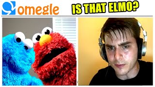 Cookie monster & Elmo Troll Strangers on Omegle?!