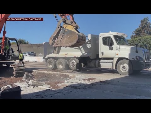 Work underway on Highway 101, closure in effect