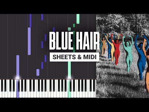 Blue Hair - TV Girl - Piano Tutorial - Sheet Music & MIDI
