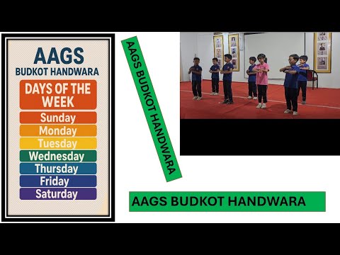 Little Champs Dance on Days of the Week | AAGS BUDKOT HANDWARA