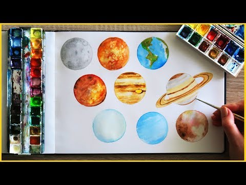 How to Paint Planets with Watercolor | Art Journal Thursday Ep. 15