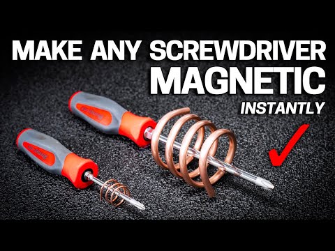 How to MAGNETIZE Screwdrivers Bits & Tools INSTANTLY