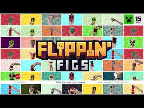 Minecraft Flippin Figs ฟิกเกอร์ 2 in 1 [HTL43]