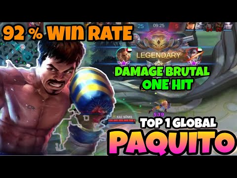 PAQUITO DAMAGE BRUTAL. SUPREME + TOP 1 GLOBAL 92% WIN RATE. MLBB