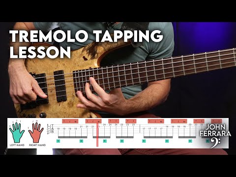 Tremelo Bass Tapping Lesson - “The Gnome and the Skeleton" Part 1
