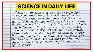 Download lagu Science in Daily Life: How Science Shapes Our Everyday Activities || Paragraph Writing mp3