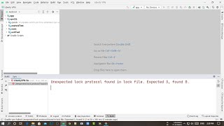 Fix Unexpected lock protocol found in lock file | Fix Unexpected lock in Android Studio