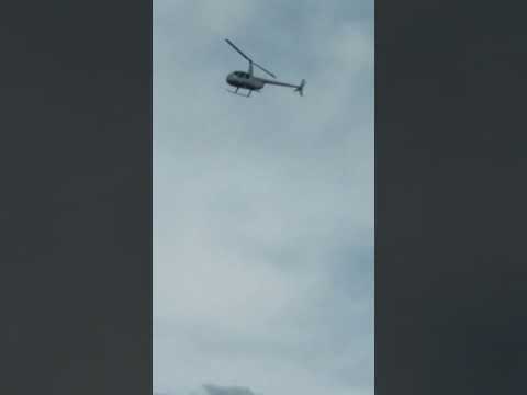 helicóptero passando em Umari Ceará