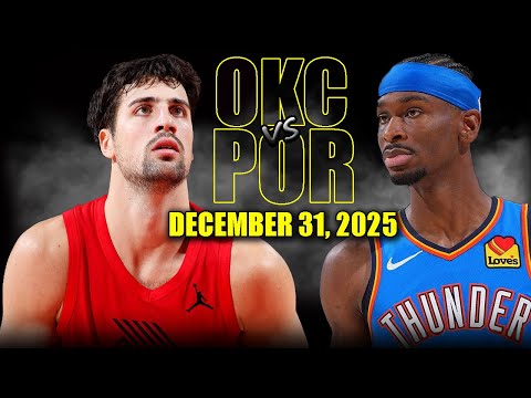 Oklahoma City Thunder vs Portland Trail Blazers Full Game Highlights – December 31 2025 | NBA Season