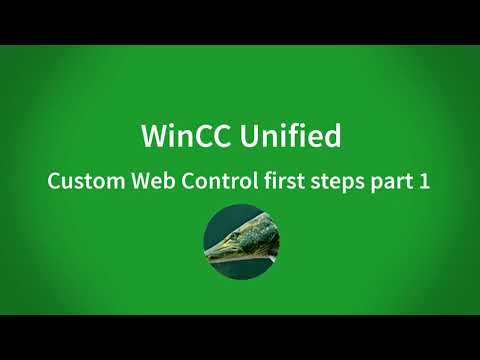 WinCC Unified V16: first steps with Custom Web Controls part1