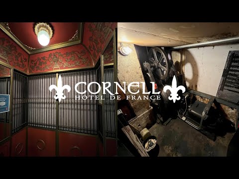WOW! Gorgeous Gated Vintage OTIS Traction Elevator - Cornell Hotel de France - San Francisco, CA