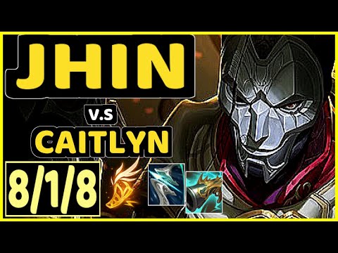 JHIN vs CAITLYN - 8/1/8 KDA BOTTOM ADC CHALLENGER GAMEPLAY - EUW