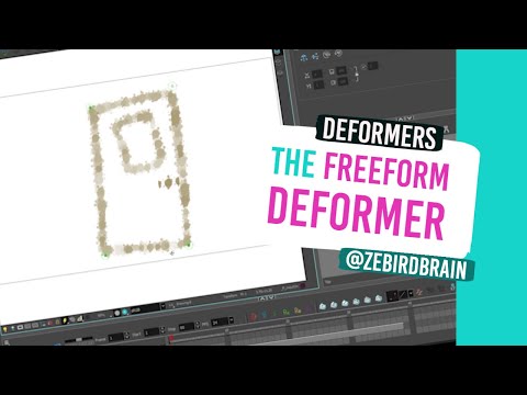 DEFORMERS - Freeform deformer (AKA cool perspective and textures ! (Harmony)