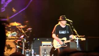 Neil young in Liverpool:Who&#39;s Gonna Stand Up and Save the Earth: Live july 13th 2014