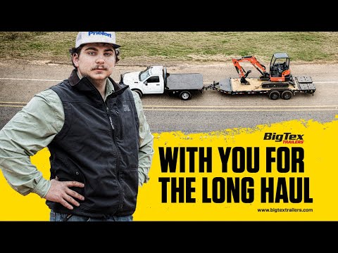 2025 Big Tex Trailers 16EH Super Duty Tandem Axle Seamless I-Beam Equipment Trailers 20 ft. Gooseneck in Hollister, California - Video 1