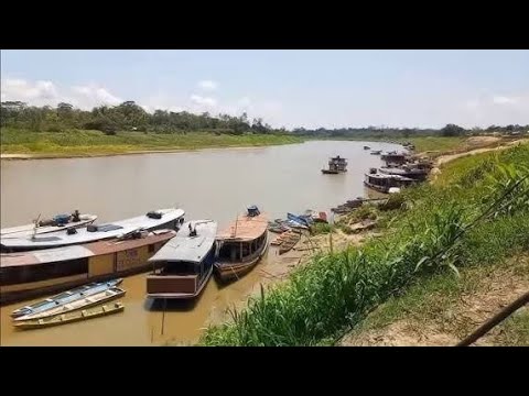 Vôo de drone em Feijó Acre. O importante rio Envira para os ribeirinhos 