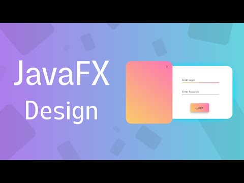 JavaFX Design - Modern Login Screen