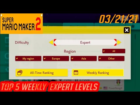 Top 5 Most Popular Super Expert Levels Of The Week 03/20/21: Super Mario Maker 2