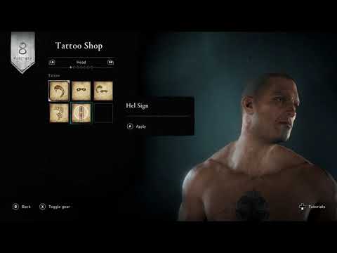Assassin's Creed Valhalla - Fully Customizing Character With All Tattoos And Hairstyle Options!
