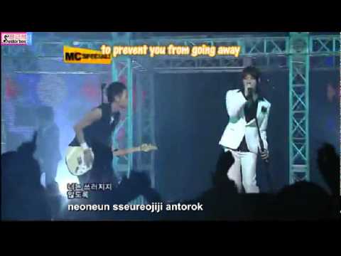 Jang Keun Suk Inkigayo MC special Bright Love with Heechul-lyric and ENGLISH translation.avi