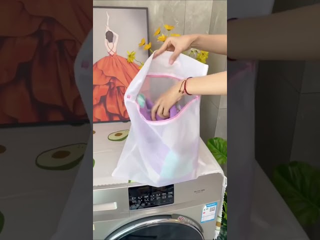 Vídeo relacionado con Flintronic 1PCS Bolsa de Lavandería Plegable Portátil, Bolsas para Ropa Sucia, Bolsa de Colada con Cuerda, Gran Capacidad, para Baño Dormitorio Hotel de Viaje, para Lavandería, 80-120L, Azul