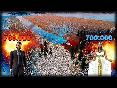 Hero Battle Cleopatra vs. John Wick - Ultimate Epic Battle Simulator 2