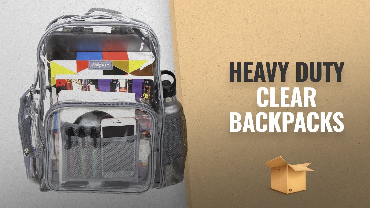 Heavy Duty Clear Backpacks For School: Heavy Duty Clear Backpack Durable Military Nylon -