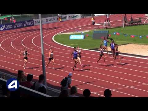 Niort 2018 : Finale 200 m Espoirs F (Sarah Richard Mingas en 23''66)