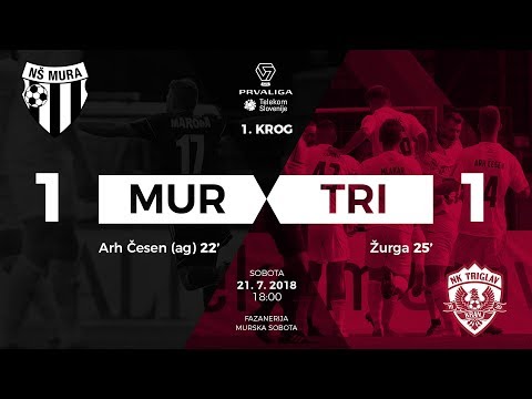 1.krog: Mura - Triglav 1:1; Prva liga Telekom Slovenije 2018/2019