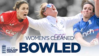 💥 Ball Hitting Timber | 👀 Stumps Flying | England Women Clean Bowled Deliveries