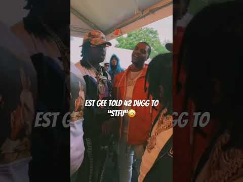 EST GEE Getting into an altercation with 42 Dugg #42dugg #estgee #rappers