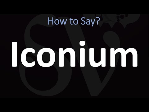 Part of a video titled How to Pronounce Iconium? (CORRECTLY) - YouTube