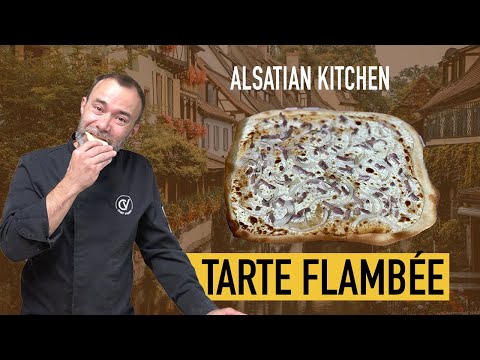 TARTE FLAMBÉE from Alsace I Ideal appetizer with beer or white wine I Flammkuchen