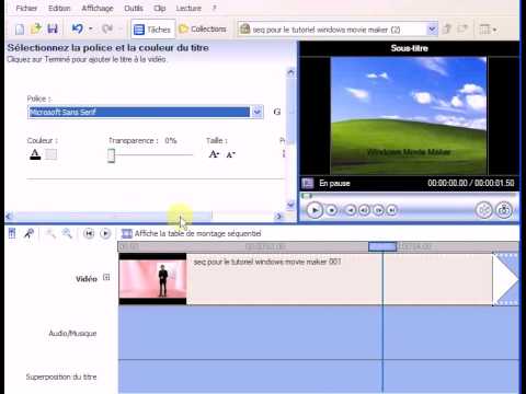 comment augmenter durée photo windows movie maker