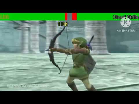 Link vs Cloud Strife with healthbars / Death Battle (2012)