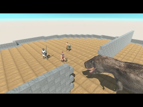 ANCIENT WARRIOR BROTHERS on Tower vs ALL UNITS Animal Revolt Battle Simulator