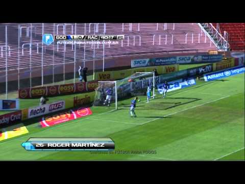 Gol de Martínez. Godoy Cruz 1 - Racing 1. Fecha 19. Torneo Final 2014. FPt