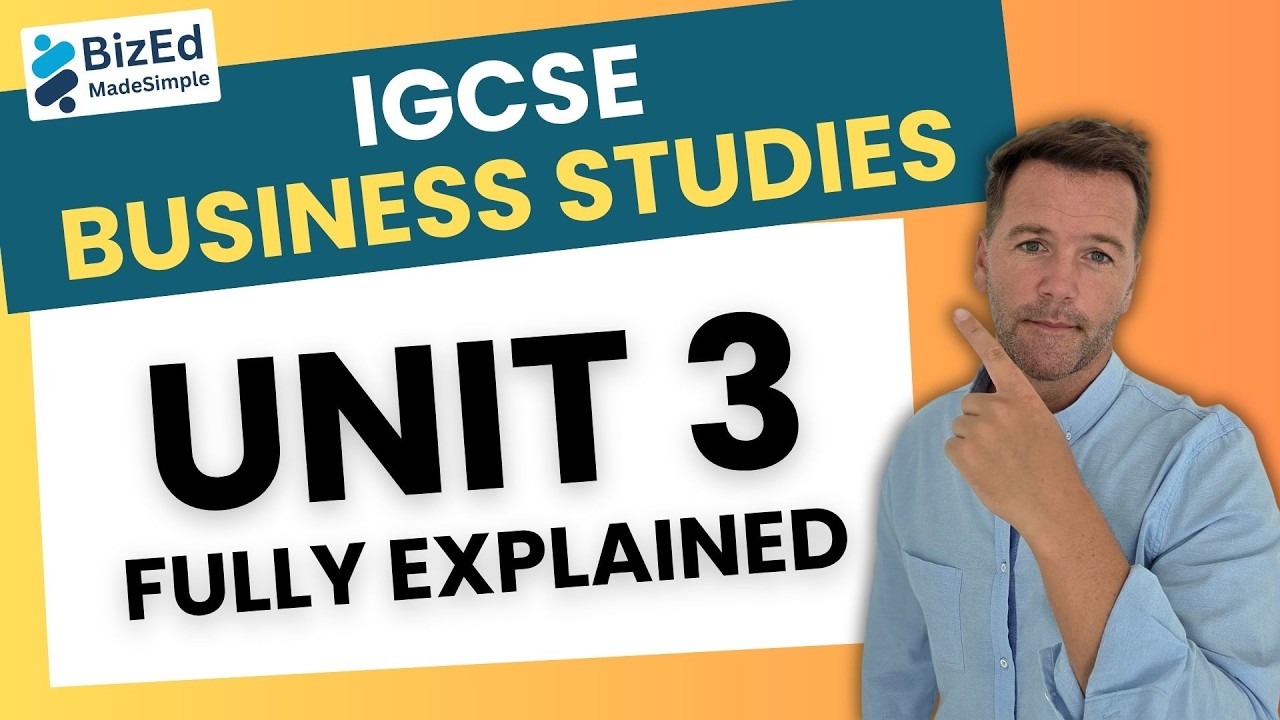 IGCSE Business Studies Unit 3 – Full Revision (2026) | Marketing Explained