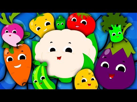 Ten Little Vegetables Jumping On The Bed | Learn Vegetables | Nursery Rhymes Songs | Rhymes For Kids