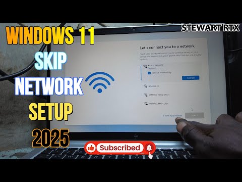 Windows 11 Let's connect you to a Network Skip 2025