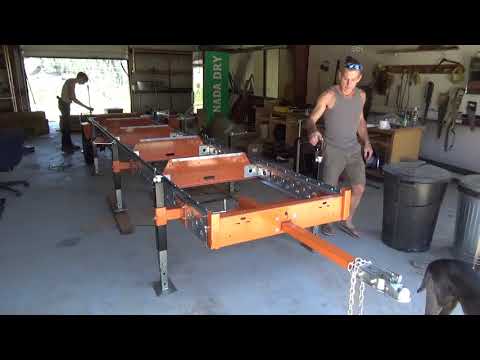 Norwood PORTABLE BAND SAWMILL LumberPro HD36 - Trailer Completed - Saw Assembly Next