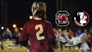 USC Gamecocks vs Florida State Seminoles 2019 MCLA College Lacrosse Highlights