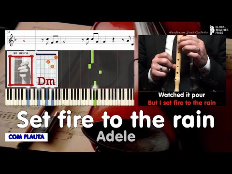 Set fire to the rain - Adele - Tutorial COM flauta