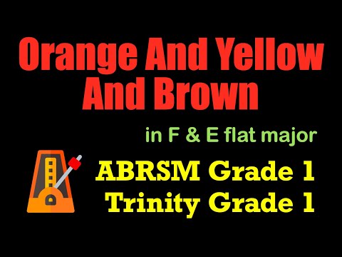 Orange And Yellow And Brown (Marsh) | ABRSM & Trinity Grade 1